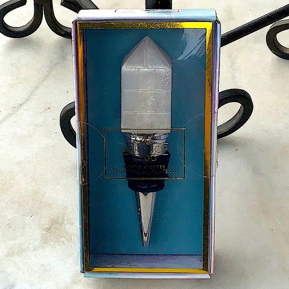 CIROA THE BAR SHOP BOTTLE STOPPER MODERN FAUX MOTHER OF PEARL - Picture 1 of 5